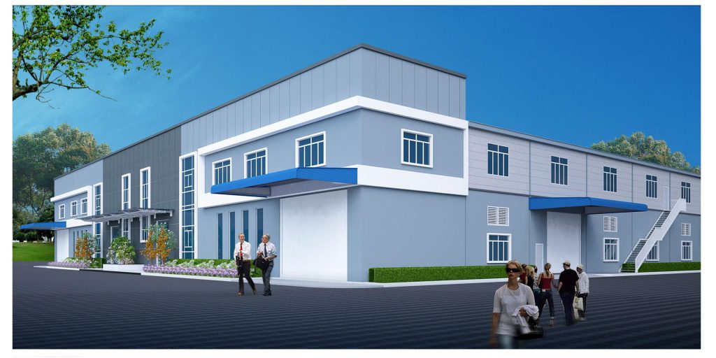 Two-story factories in Thanh Phu Industrial Park