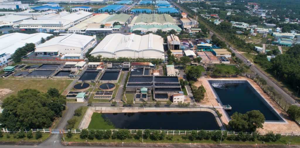 Nhà máy xử lý nước thải tập trung tại KCN Giang Điền
