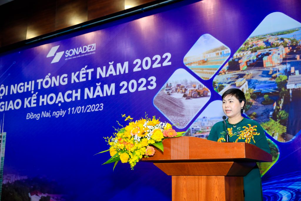 BOD Chairwoman Do Thi Thu Hang shared Sonadezi’s challenges and ways forward